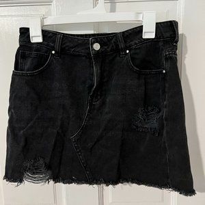 PACSUN black denim jean skirt 27